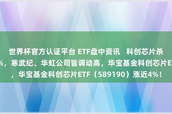 世界杯官方認(rèn)證平臺 ETF盤中資訊 ? 科創(chuàng)芯片殺瘋了！中芯國外飆升10%，寒武紀(jì)、華虹公司皆調(diào)動高，華寶基金科創(chuàng)芯片ETF（589190）漲近4%！