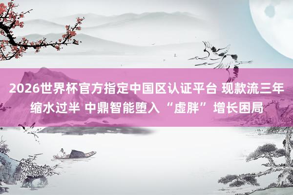 2026世界杯官方指定中國(guó)區(qū)認(rèn)證平臺(tái) 現(xiàn)款流三年縮水過半 中鼎智能墮入 “虛胖” 增長(zhǎng)困局
